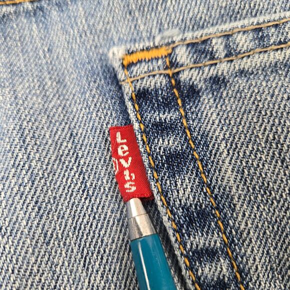 Levi's Men's Jeans 569 Loose Straight Well Worn 100% Cotton made in Mexico sz 32 - Picture 7 of 16